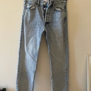 Zara mom jeans cropped